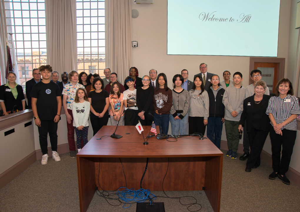 Welcome Ceremony for Visitors from Sister City of Kanegasaki, Japan