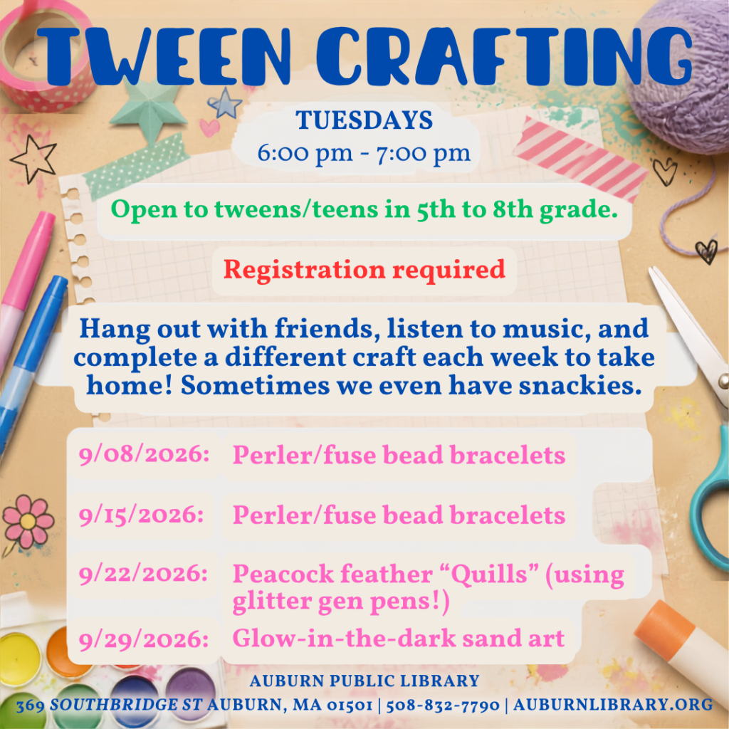 Tween Crafting (5th-9th graders)