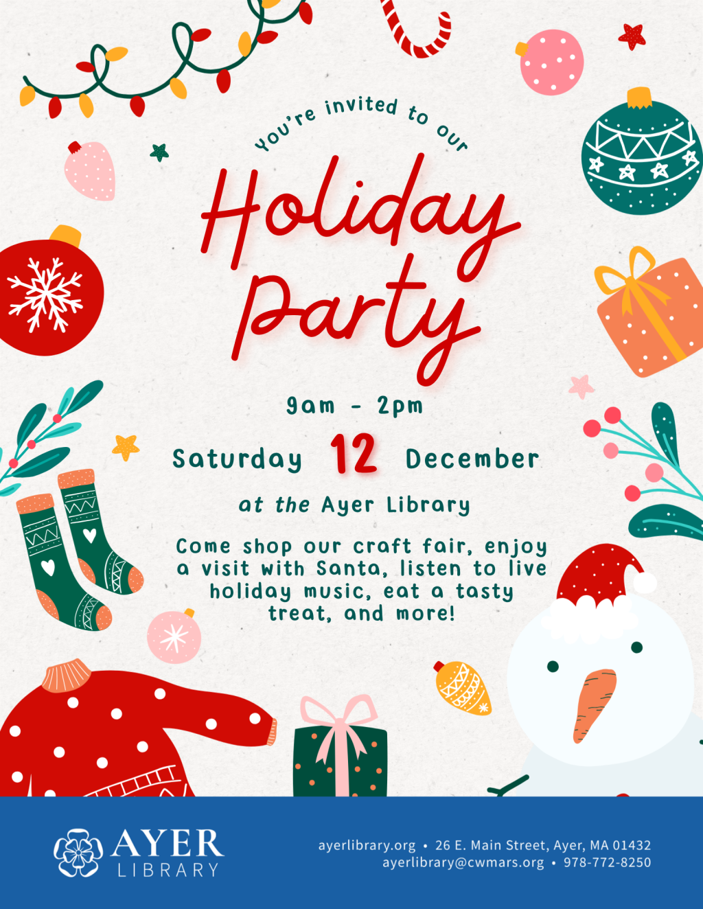 HOLIDAY PARTY & CRAFT FAIR!