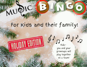 Children's/Family Music Bingo (with a grown up!)