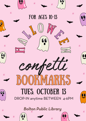 Halloween Confetti Bookmarks for Tweens