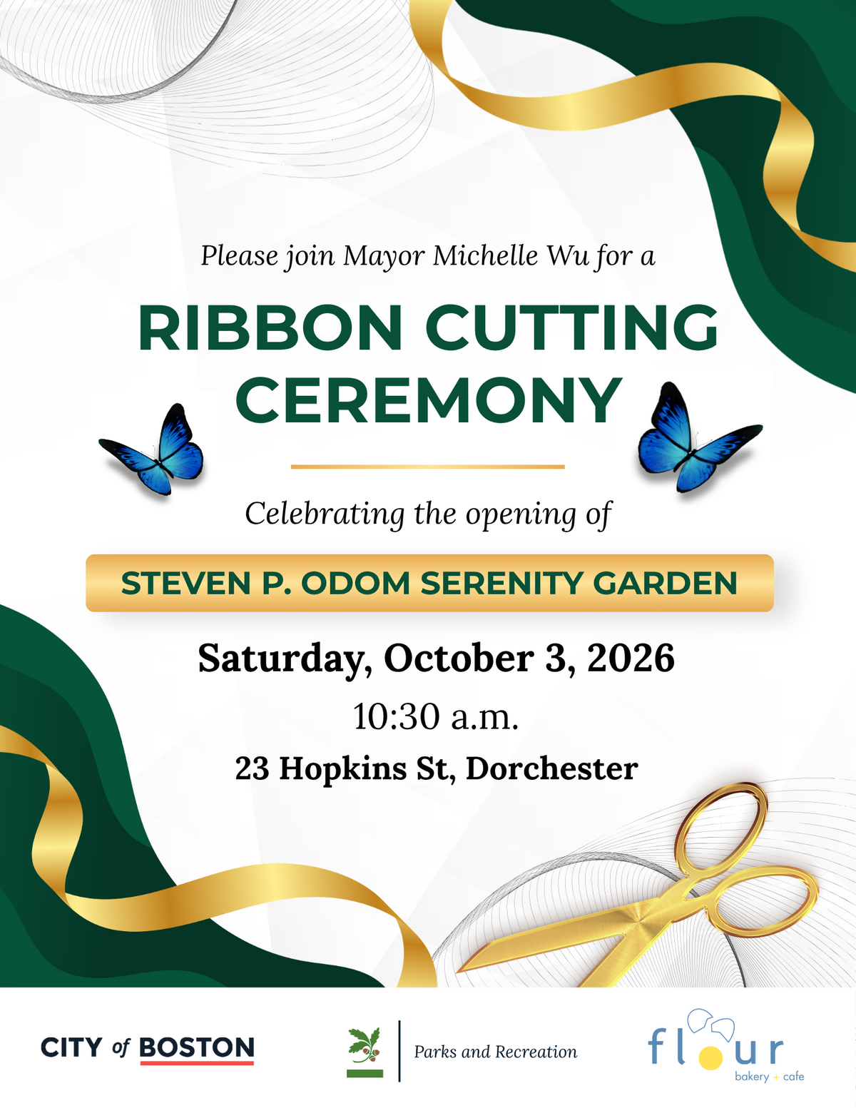 Odom Serenity Garden Ribbon Cutting Ceremony