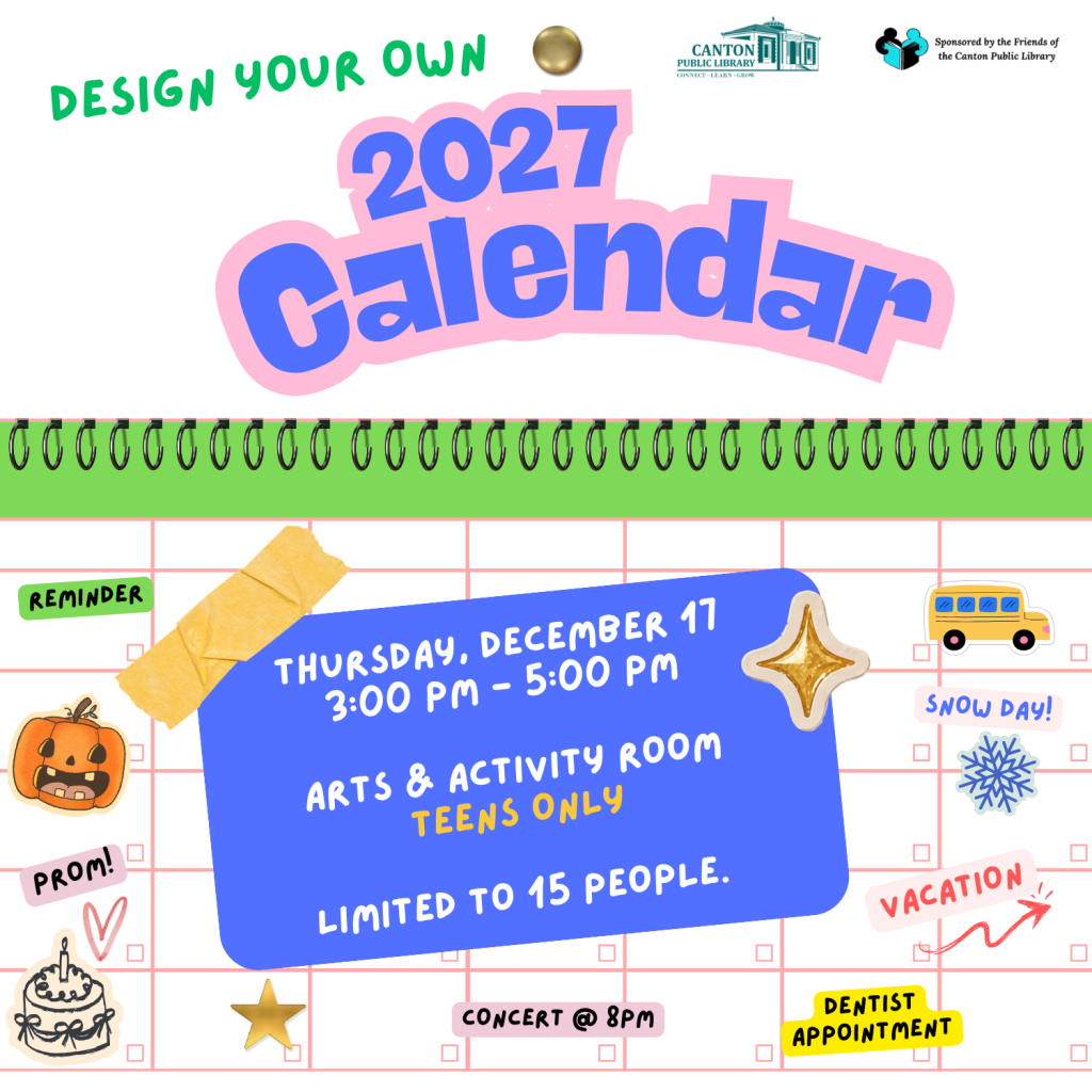 2027 DIY Calendar for Teens!