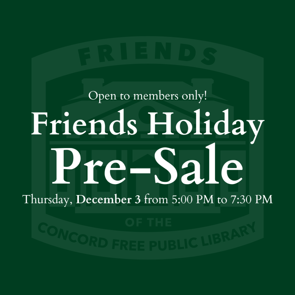 Friends' Holiday Book Sale: Member Pre-Sale