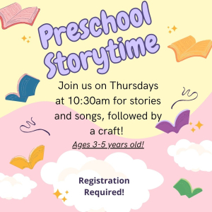 Preschool Storytime with Miss Dominique