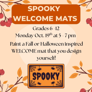 YA Spooky Welcome Mats