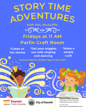 Story Time Adventures with Mrs. McAuliffe