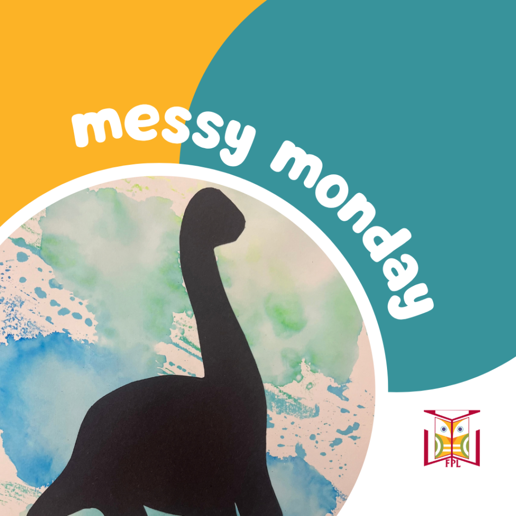 Messy Monday: Dinosaur Silhouettes
