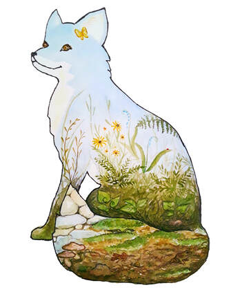 Fox in the Burrow Painting (ages 8-12)
