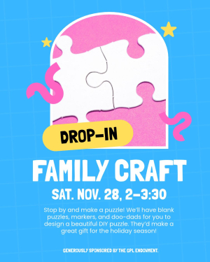 Drop-in Family Craft: Puzzles