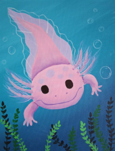 Paint an Axolotl with Art Educator Julie Harrold!