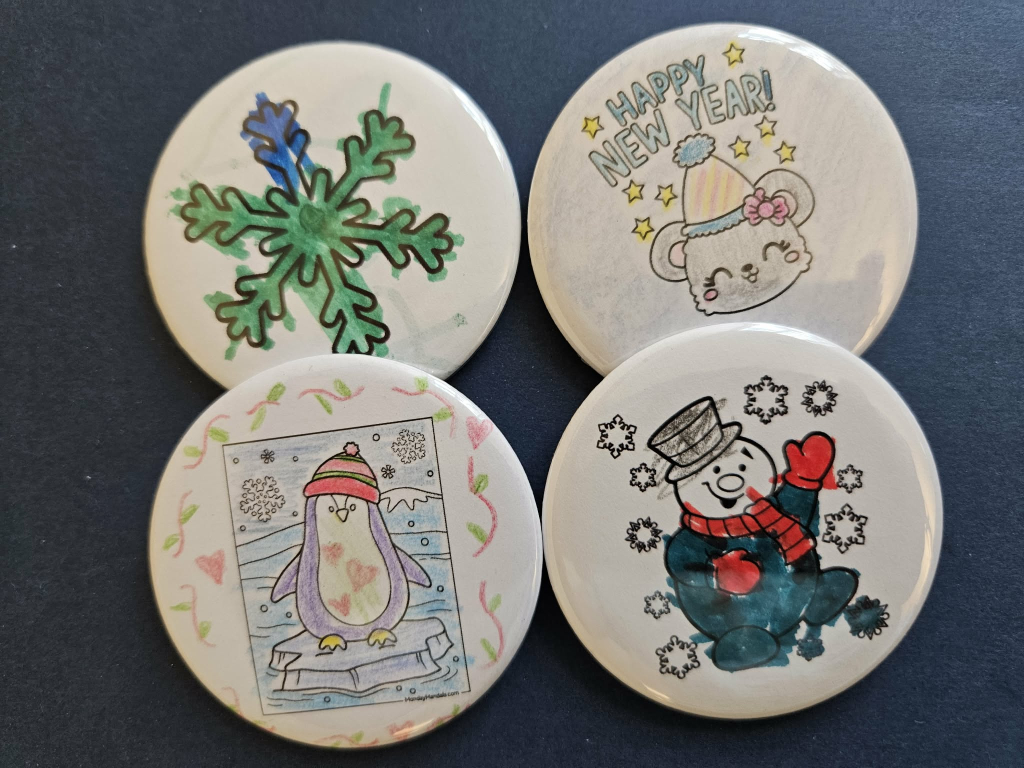 Drop In Buttons, Magnets and Key Chains!