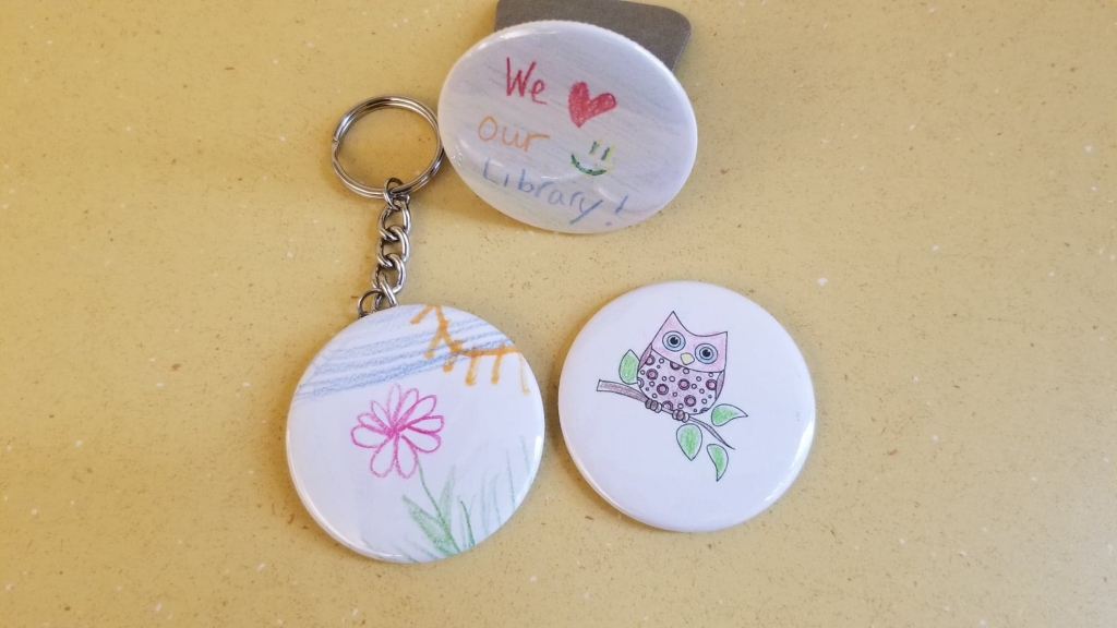 Drop In Buttons, Magnets and Key Chains!