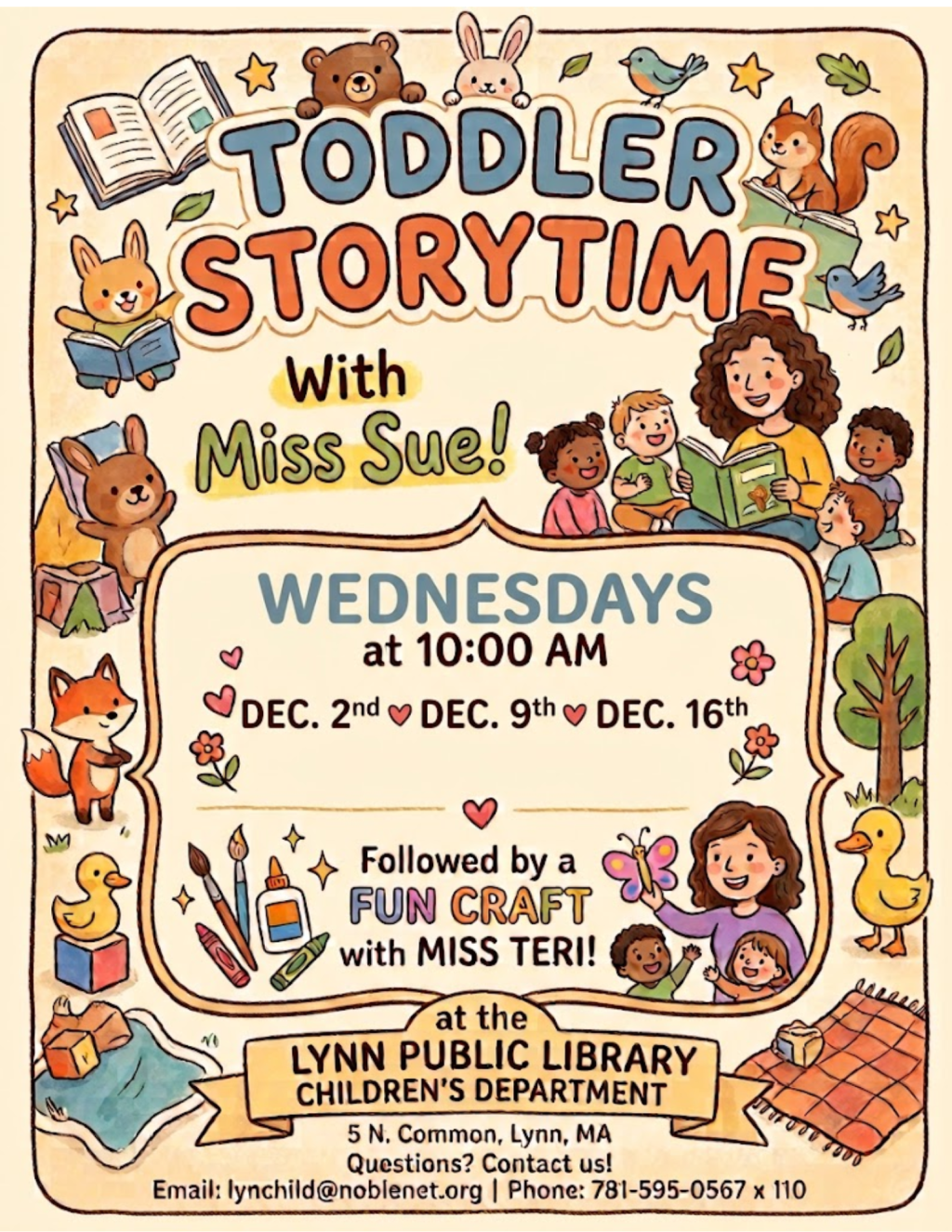 Toddler Storytime and Craft