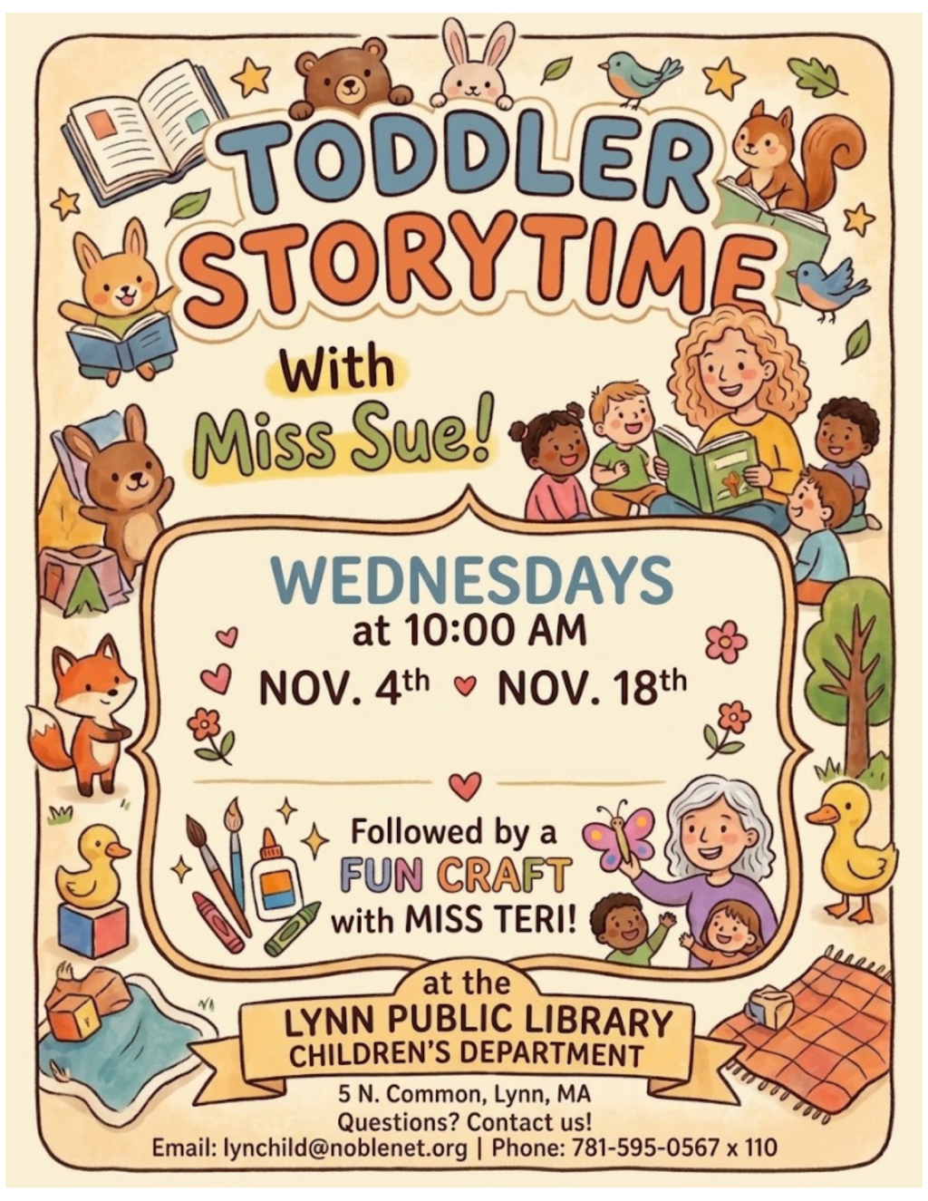 Toddler Storytime and Craft