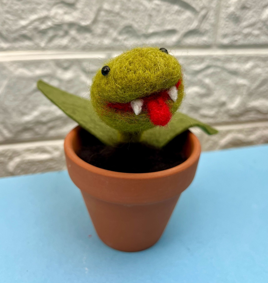 Teen and Adult Felted Carnivorous Plant