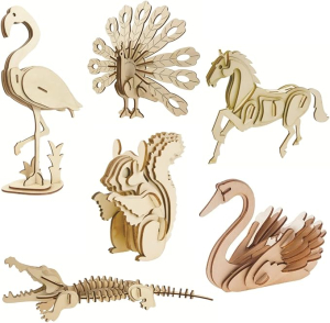 YA Wooden Animal Model Kits