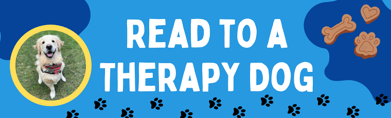 Read to Boomer the Therapy Dog