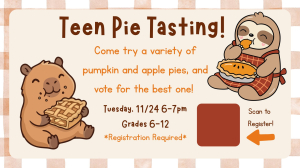 Teen Pie Tasting