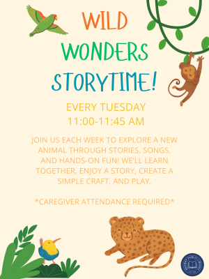 Wild Wonders Storytime!