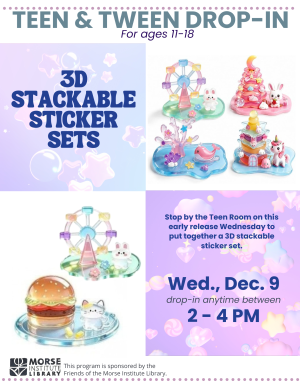 Teen Drop-In Craft: 3D Stackable Sticker Sets