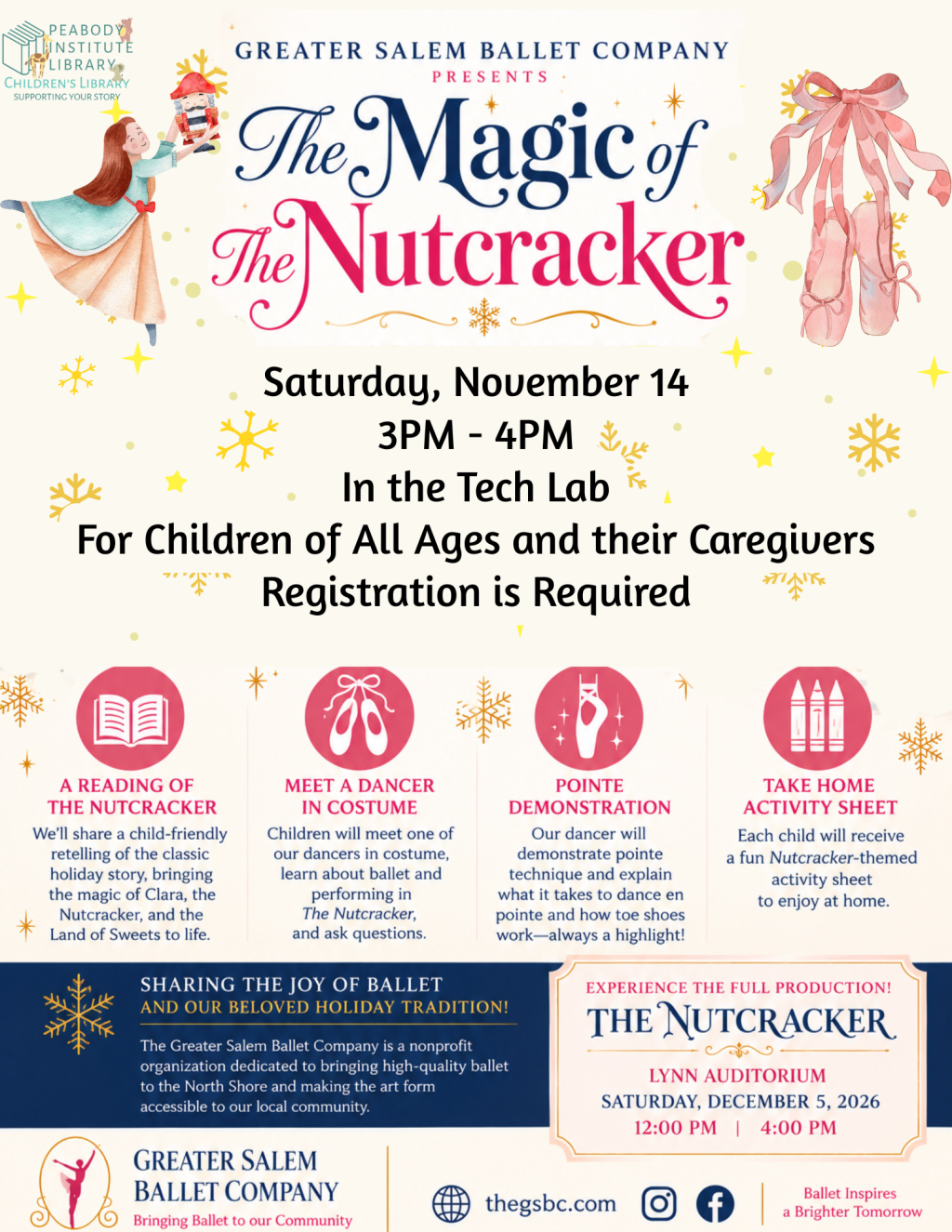 Kids: Greater Salem Ballet Company Presents "The Magic of the Nutcracker"