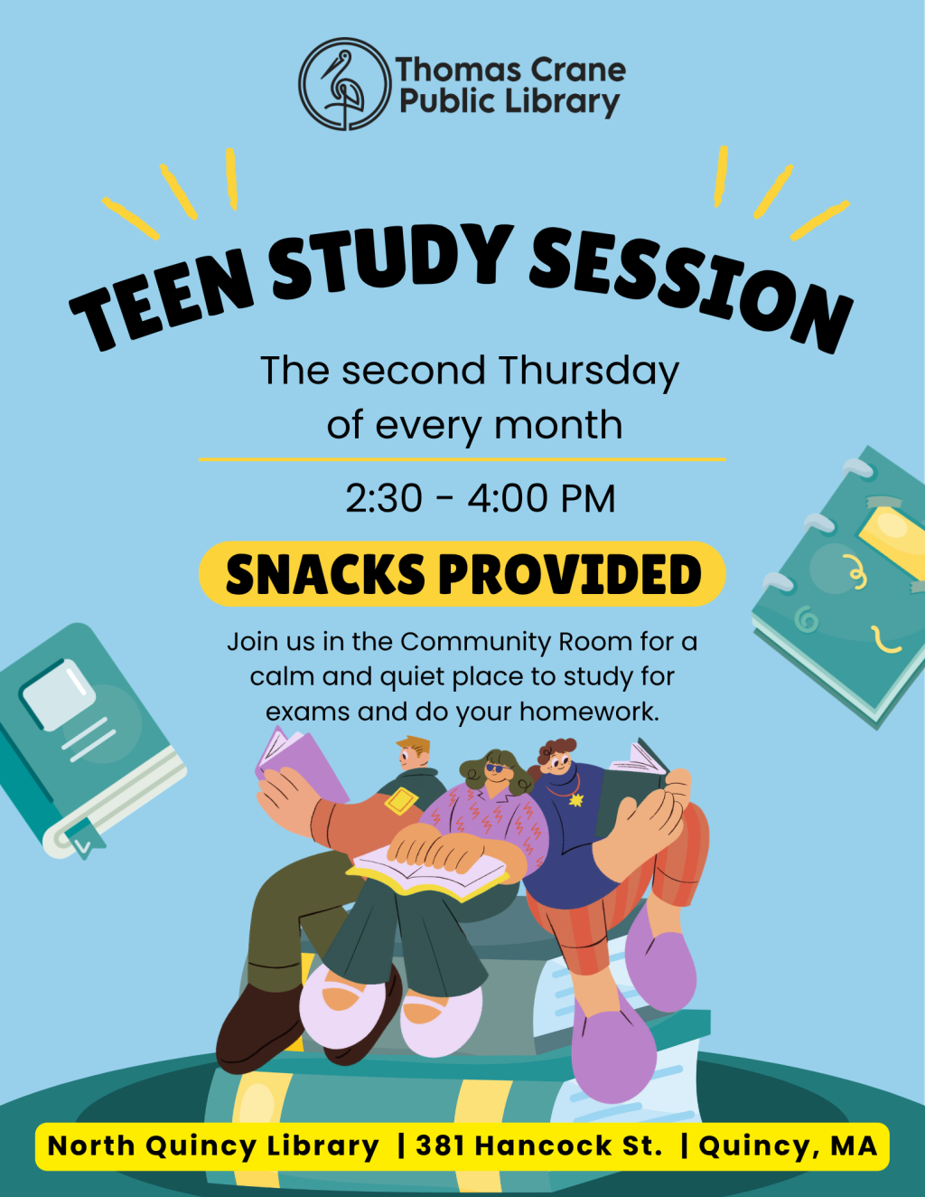 TEEN Study & Snack @ North Quincy