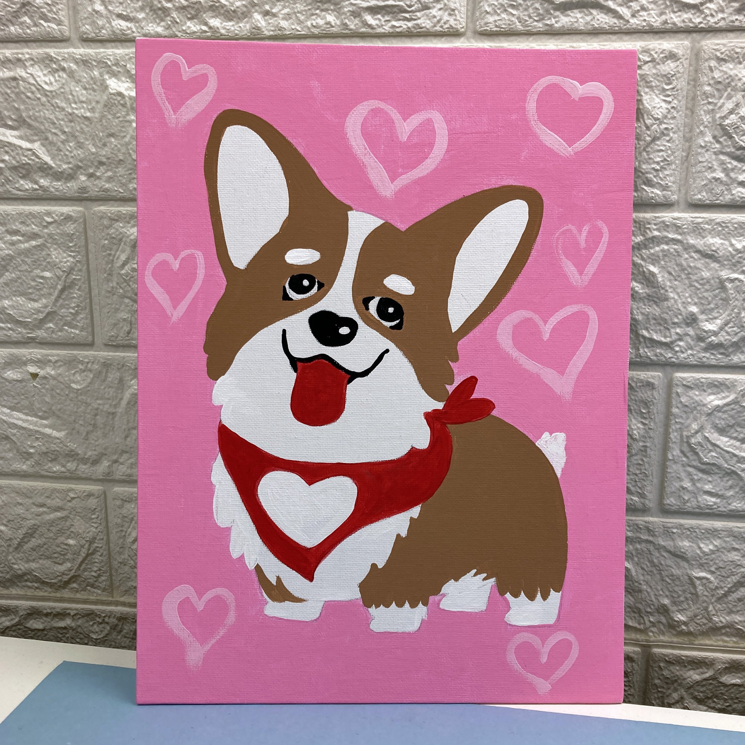 Pop Up Art School- Corgi Painting Ages 8+