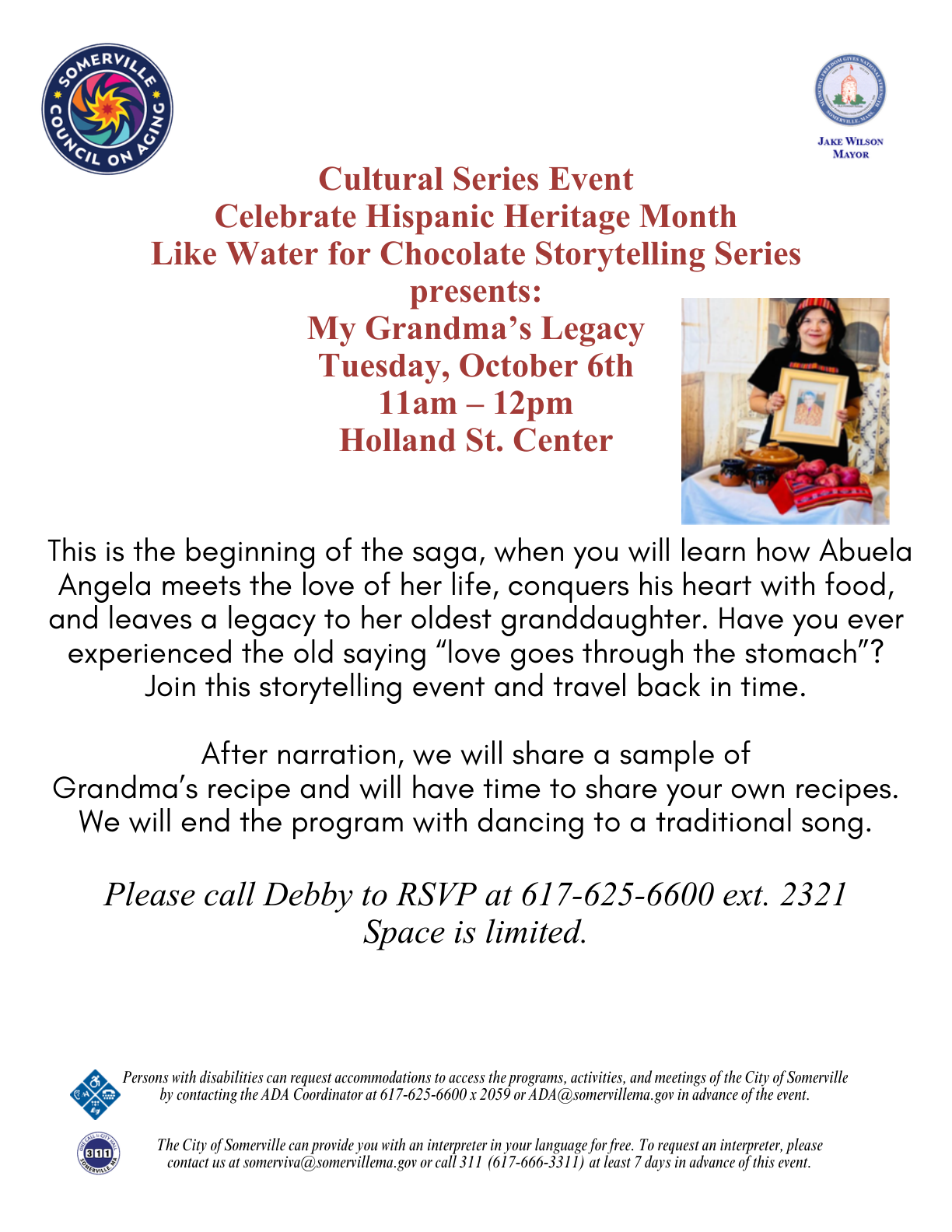 Cultural Series Event (Council on Aging)