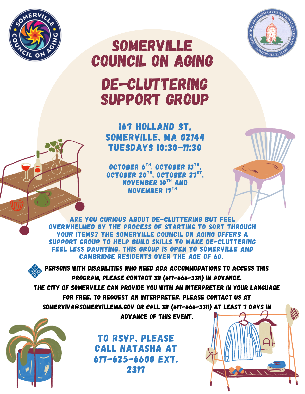 De-Cluttering Support Group (Council on Aging)