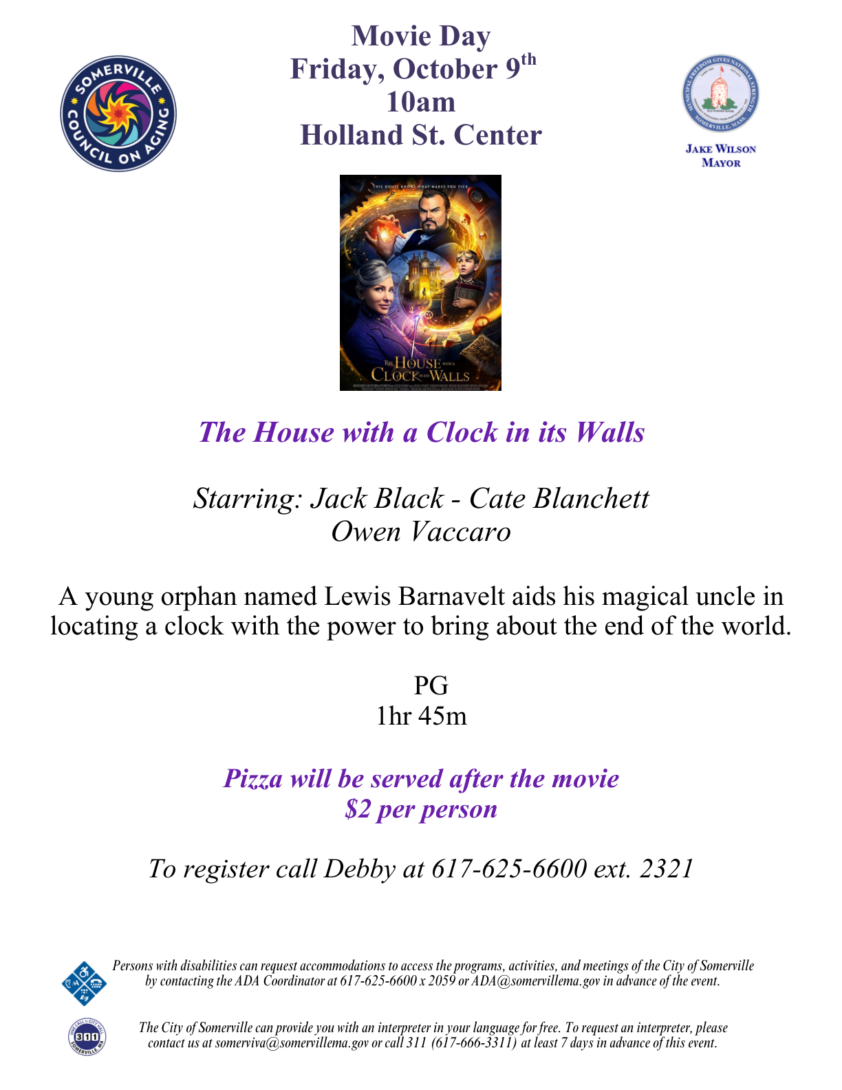 Movie Day (Council on Aging)