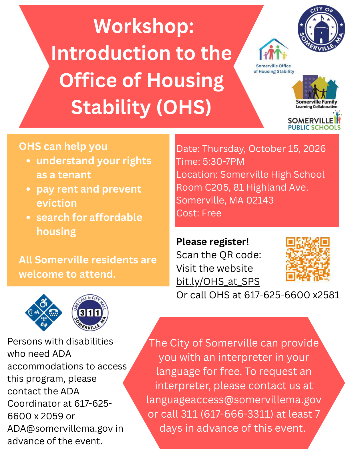 Introduction to OHS: Learn how OHS can help you (Workshop)