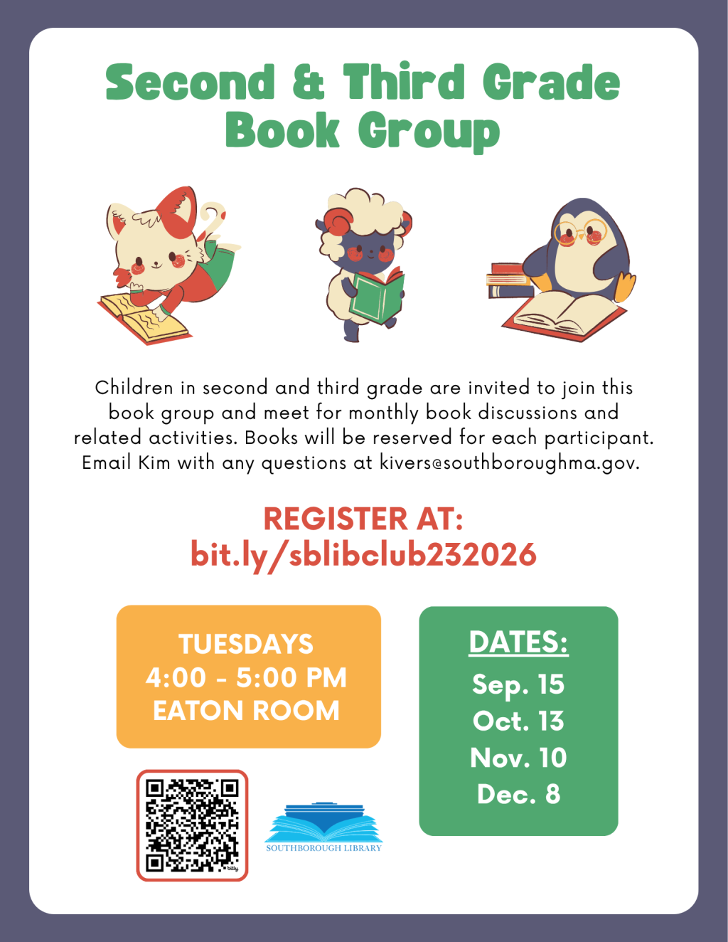 Second & Third Grade Book Club