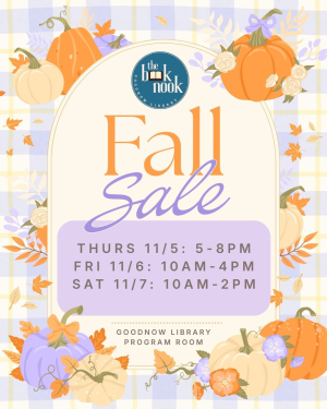 Book Nook Fall Book Sale