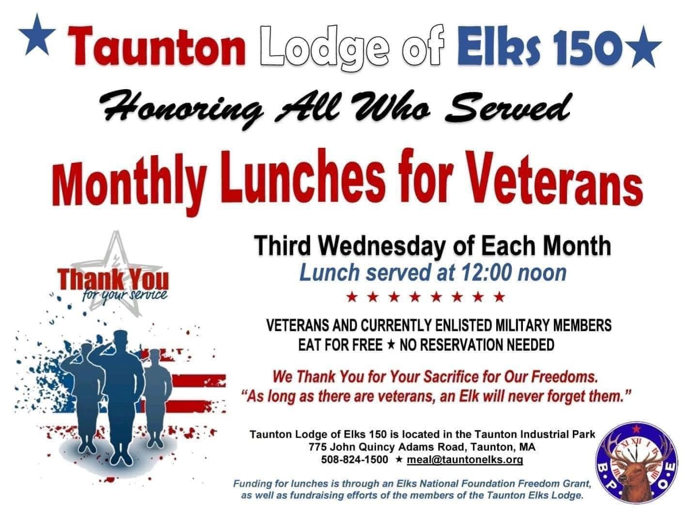 Elks Veterans Luncheon