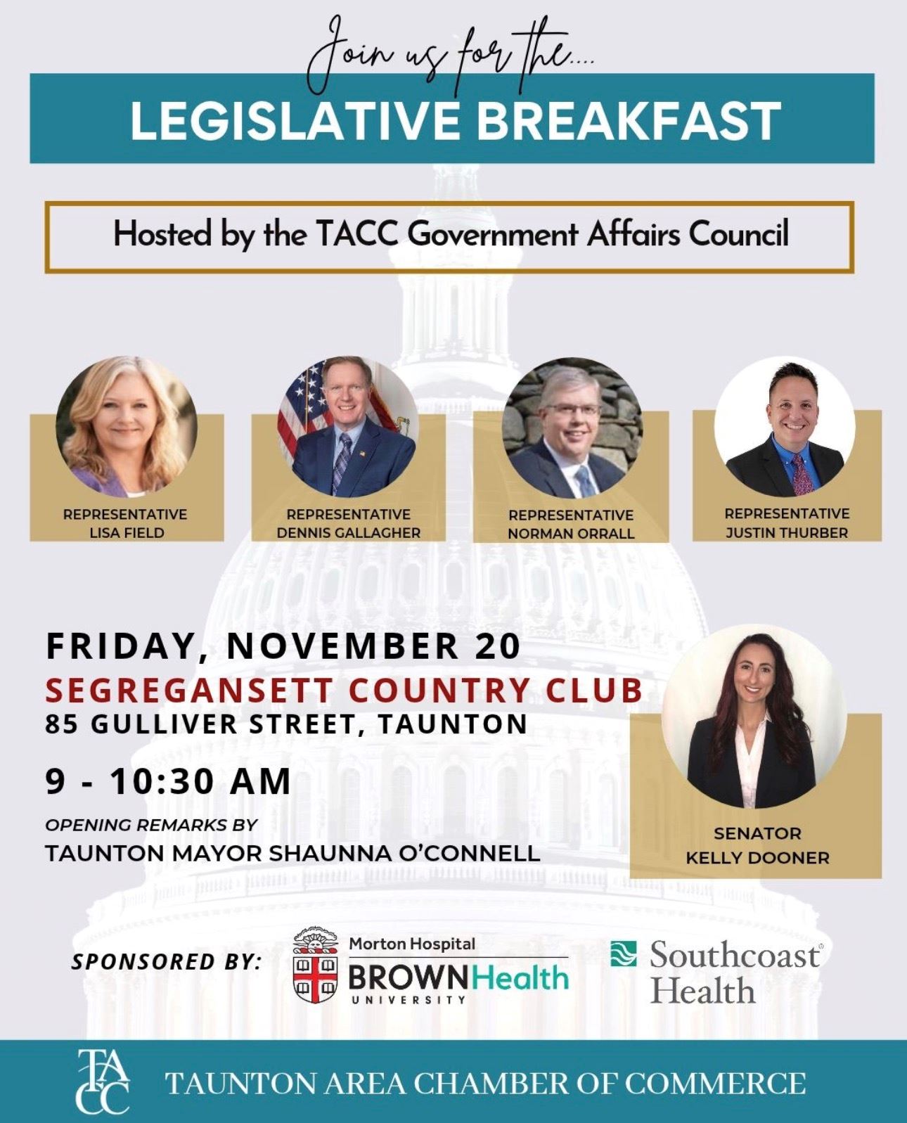 Taunton Area Chamber of Commerce Legislative Breakfast
