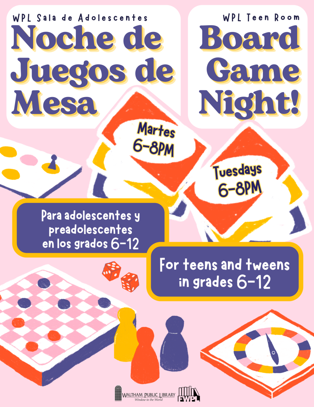 ♟🃏🎲Teen Board Game Night🎲🃏♟
