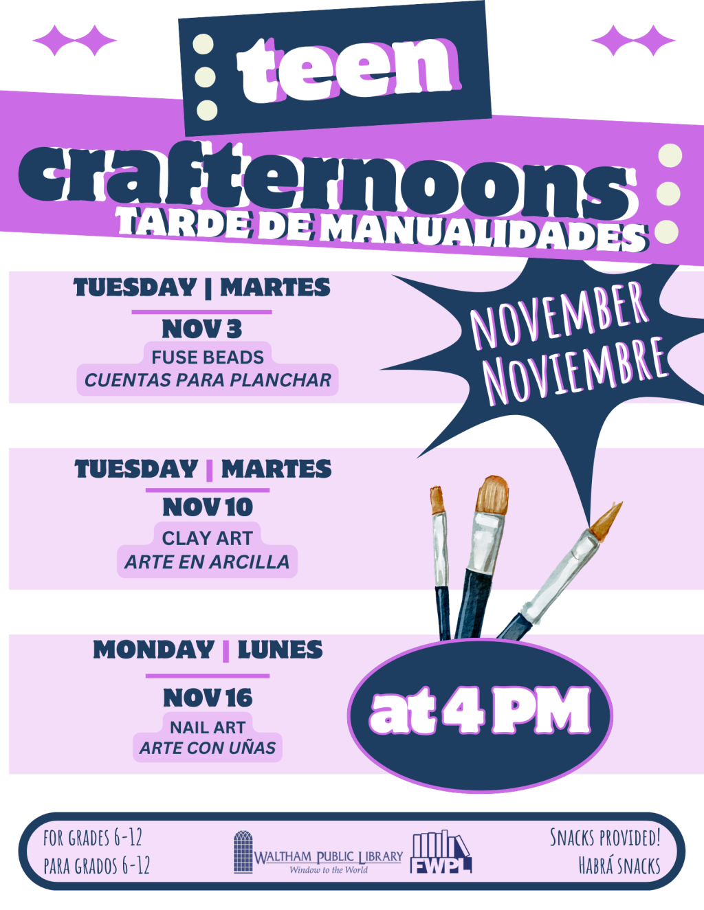 🎨 Teen Crafternoons: Fuse Beads🎨Cuentas para planchar🎨