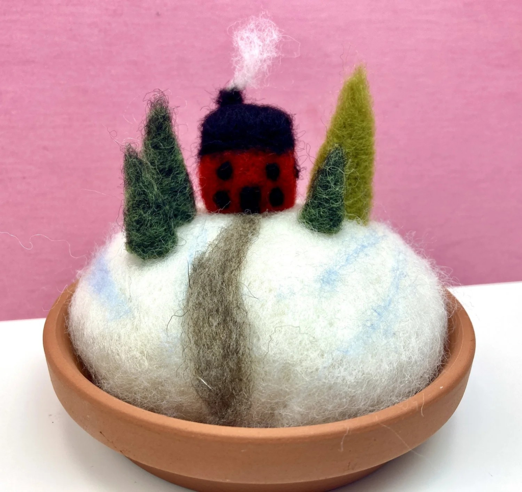 Teen and Adult Felted Winter Scene