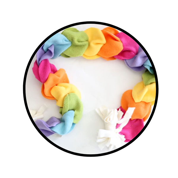 Rainbow Fleece Scarves