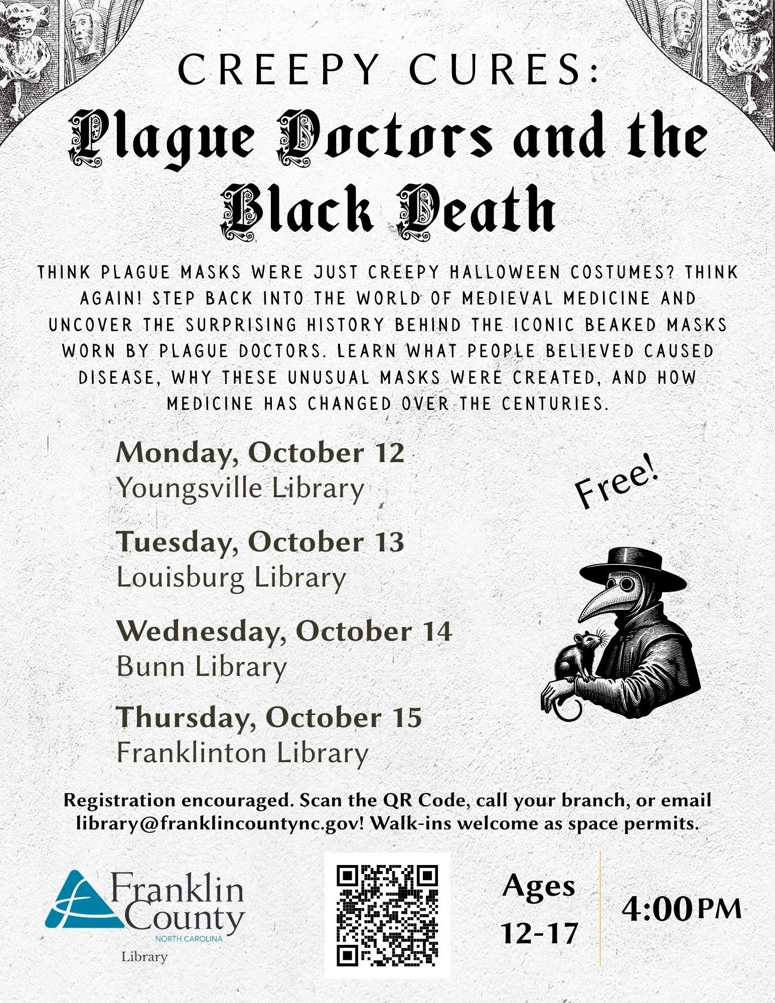 Creepy Cures: Plague Doctors and the Black Death